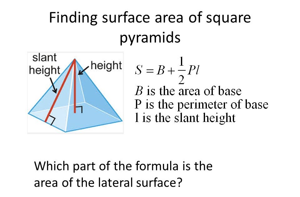 How to find the lateral area