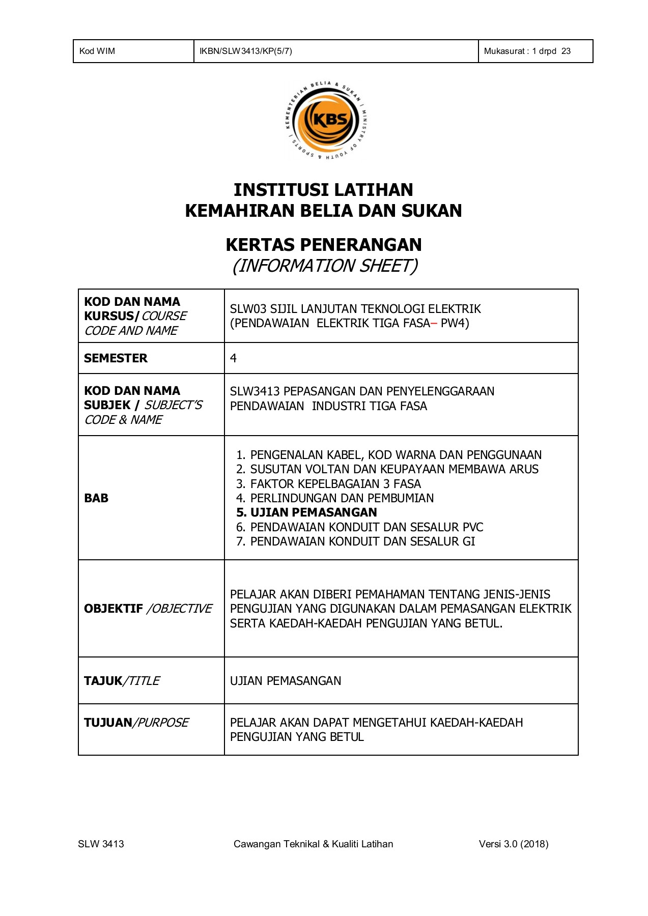 Saiz kabel dan keupayaan membawa arus. Kertas Penerangan 5 Flip Ebook Pages 1 23 Anyflip Anyflip