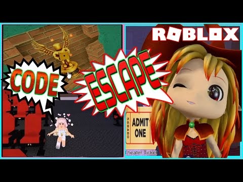 Chloe Tuber Roblox Escape Room Code And How To Escape Theater Insane Map - roblox escape room theater puzzle