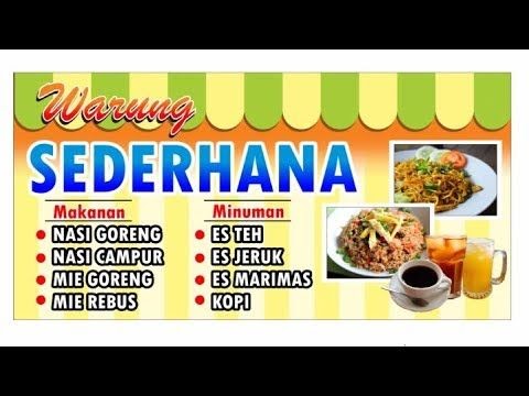 Contoh Spanduk  Warung Nasi  Goreng  desain  spanduk  keren