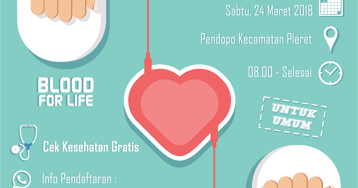 Pamflet Poster Donor Darah - Donor Darah Poliklinik Ukm ...