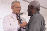 doctor speaking with patient