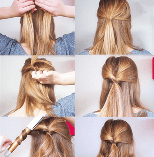 Half Up Half Down Wedding Hairstyles Tutorial Wedding Hairstyles