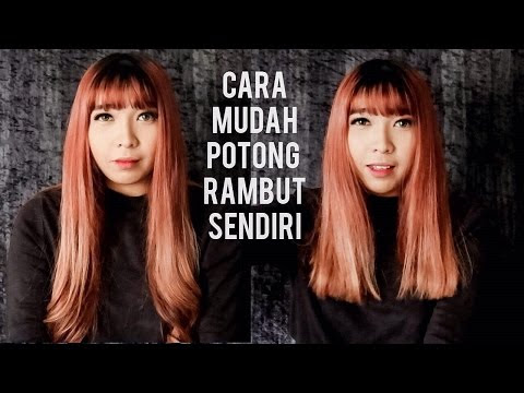 Cara Potong  Rambut  Segi  Layer  Pendek