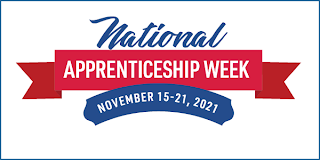 National Apprenticeship Week. November 15-21, 2021. 