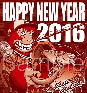 [最も共有された！ √] サル イラスト 年賀状 118931-年賀状 申 イラスト 無料