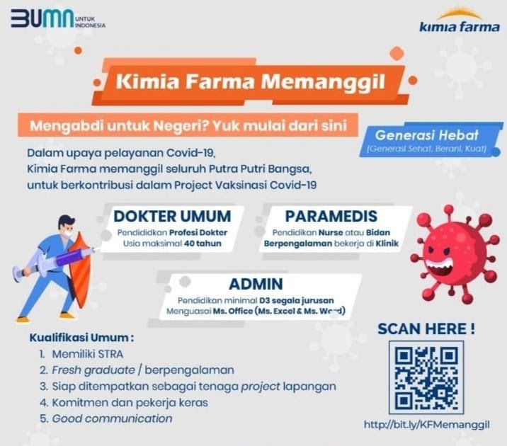 Lowongan Kerja Kimia Farma Madiun - Gudangloker Com Madiun ...