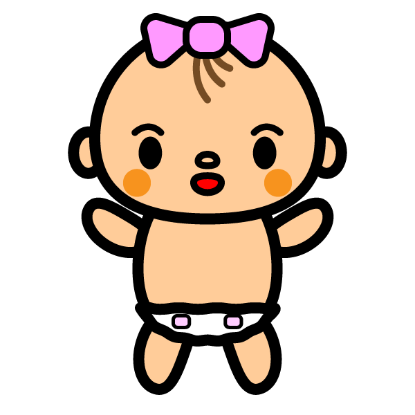 動物画像無料 心に強く訴える赤ちゃん おむつ イラスト