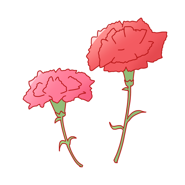 最高のカーネーション イラスト 簡単 かわいいディズニー画像