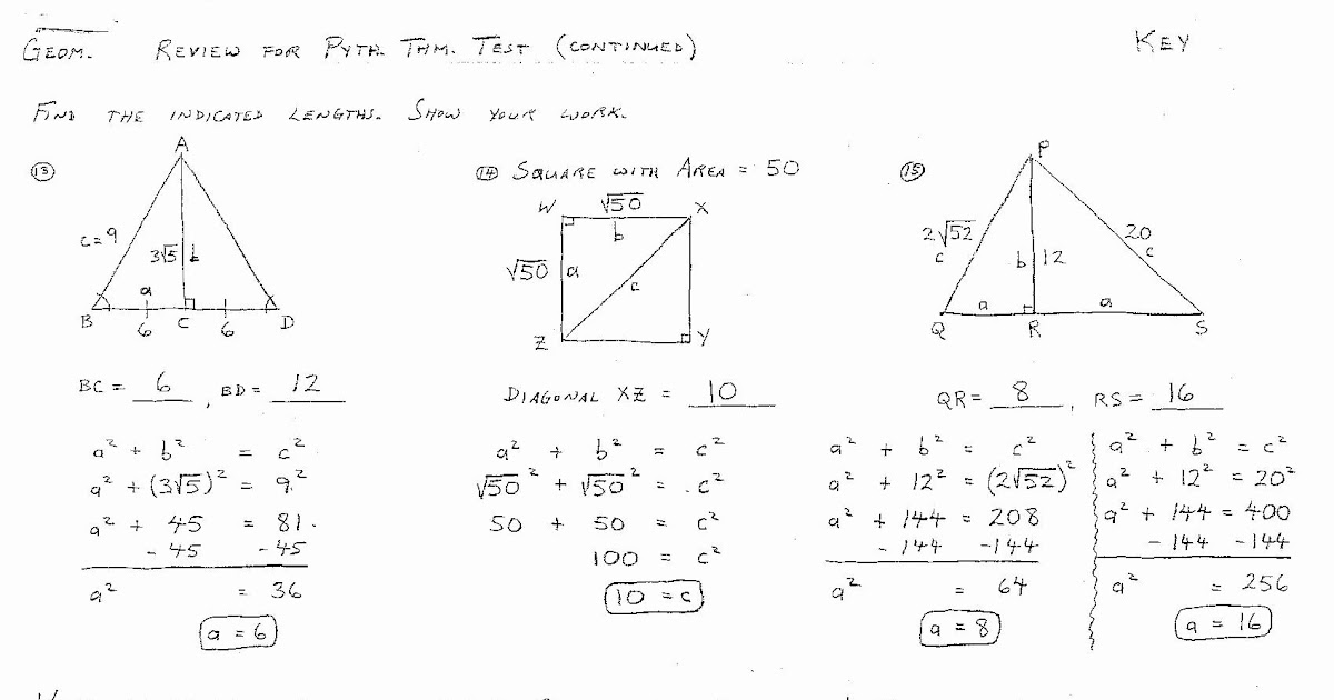 Unit 4 Congruent Triangles Homework 5 Answers / Geometry ...