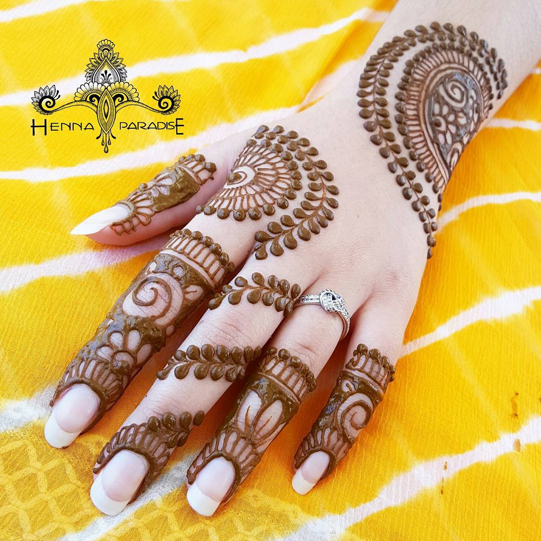 Mehndi Design On Hand Back Side Henna For Wedding