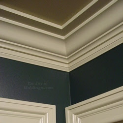 Elevation changes are good places for crown molding hanging returns. Crown Molding Return Shefalitayal