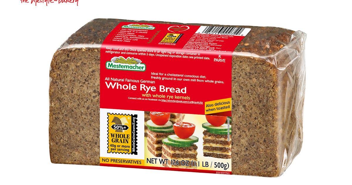 Wholegrain Bread German Rye : Schneider Brot German ...