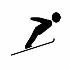 スキージャンプ イラスト 235039-スキージャンプ シルエット イラスト