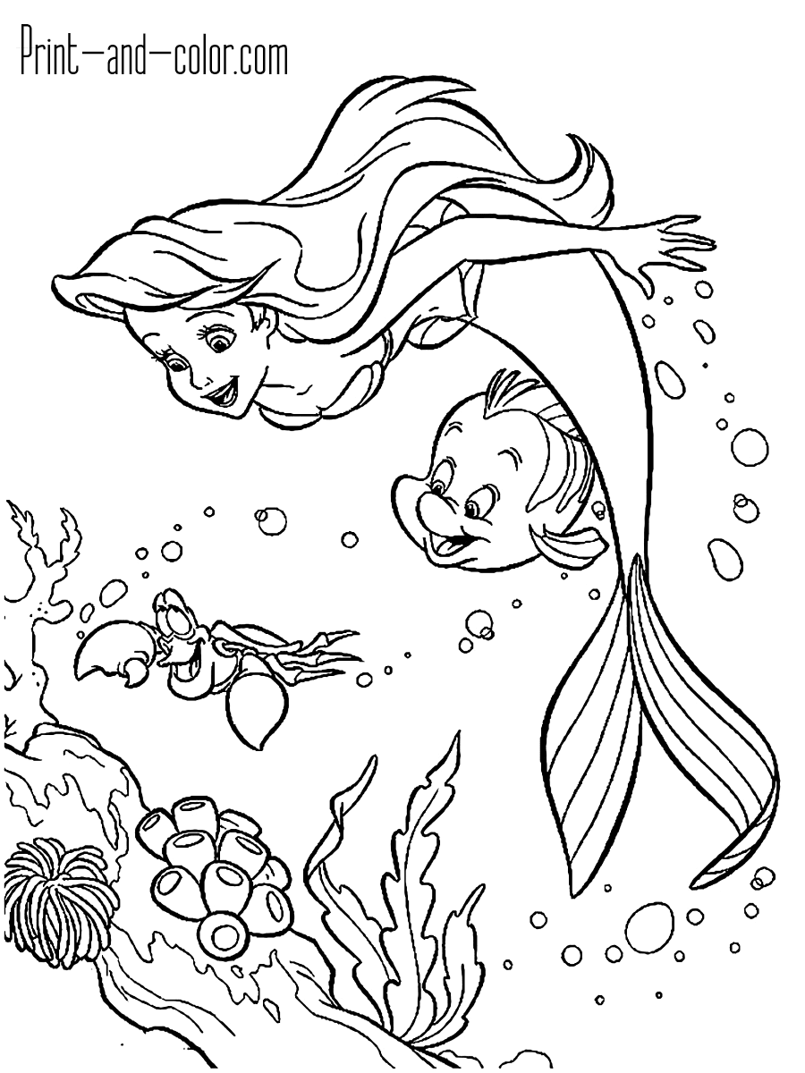 Mermaid is amongst the most famous mythical figures that often comes out in folklores in different culture across the globe, often makes appearance in various literature and film, so there's a high chance you are already familiar with it. The Little Mermaid Coloring Pages Print And Color Com