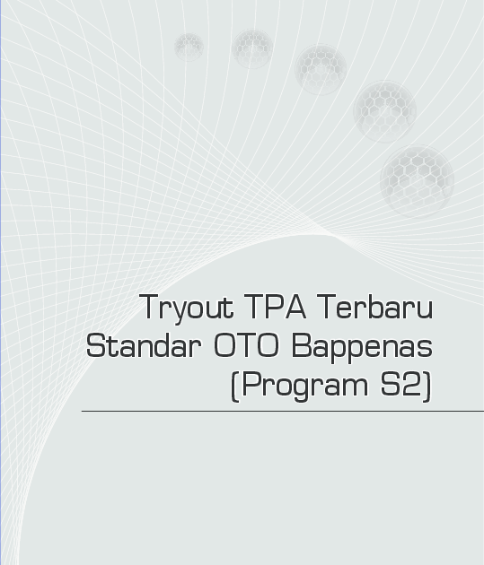 Soal Tpa Bappenas Pascasarjana