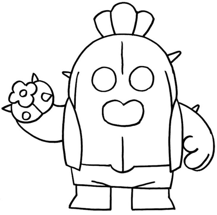 Brawl Stars Coloring Pages Leon Coloring And Drawing - fotos do spike do brawl stars animado