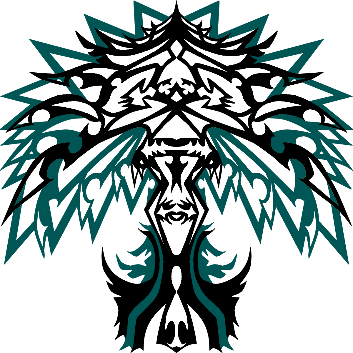 Warframe Clan Emblem : The emblem design for my husband and i's warframe clan: - Micahandandrew