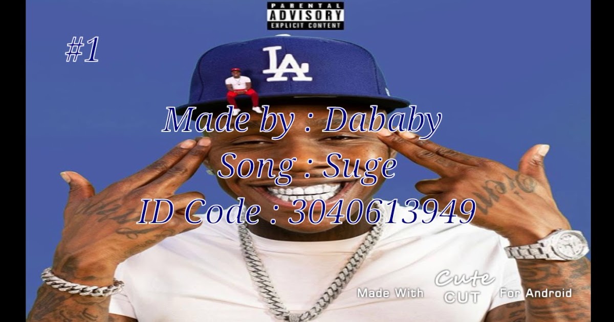 dababy roblox song codes