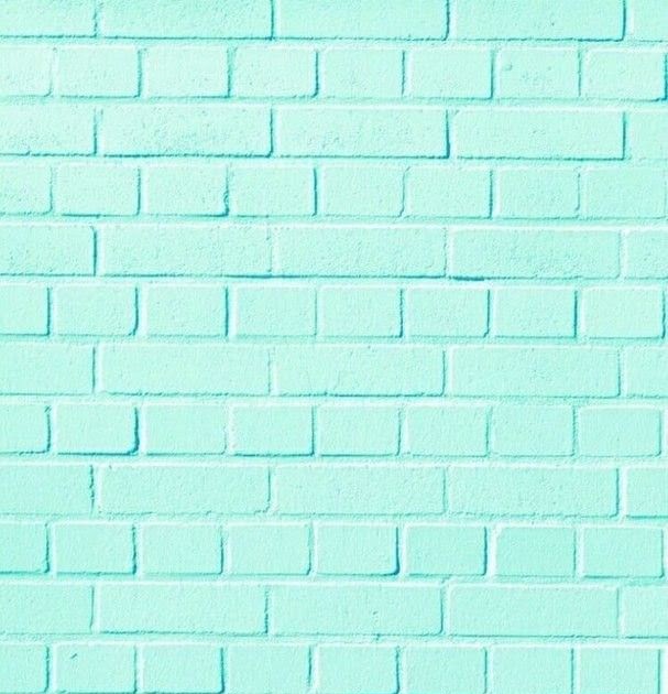 Pastel Blue Brick Wall Wallpaper - Mural Wall