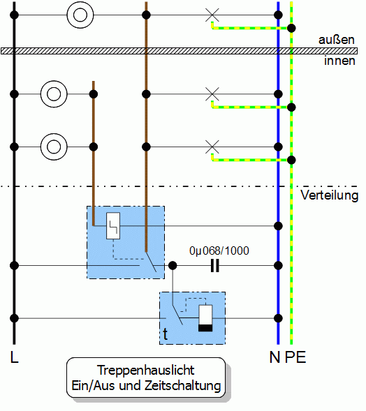 Bist du auch bei der installation von lampen regelmäßig überfordert, welches kabel nun eigentlich das richtige ist? Stromstossschaltung Mit Bewegungsmelder