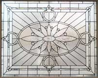 Beautiful, gothic style stained glass windows make a dramatic statement in this traditional bathroom. Large Stained And Leaded Glass Windows Custom Glass Design
