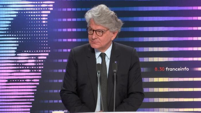 Retraites : Thierry Breton assure que ce n'est pas l'Europe qui impose la réforme mais il l'estime "nécessaire"