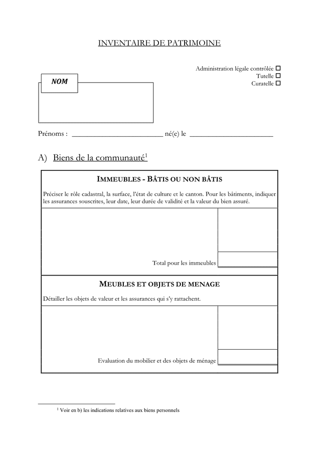 Trivia about inventaire du mob. Modele D Inventaire De Patrimoine Doc Pdf Page 1 Sur 6