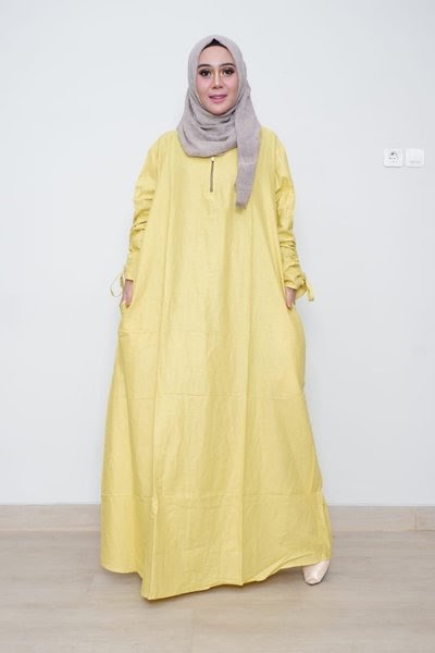 Gamis Lemon Cocok  Dengan  Jilbab Warna  Apa  7 Warna  Hijab 