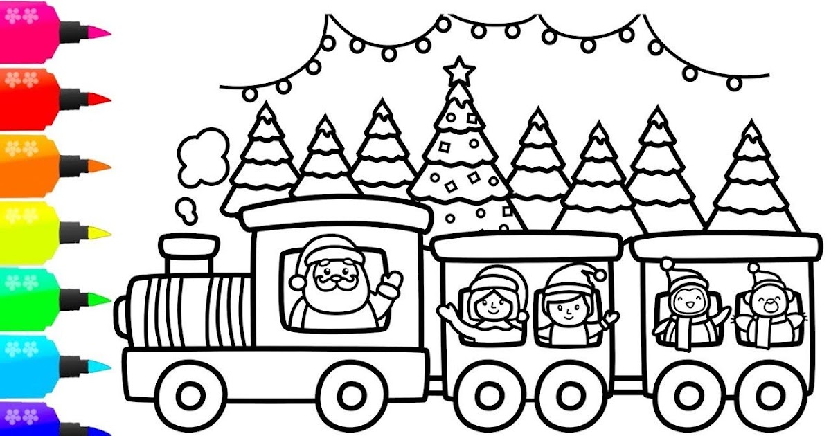 Christmas Train Colouring Pages - Dennis Henninger's Coloring Pages