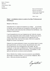 Nom et prenom adresse date de naissance adresse mail numéro de téléphone lieu et date objet. Modeles De Lettres De Motivation Pour Un Bac Pro