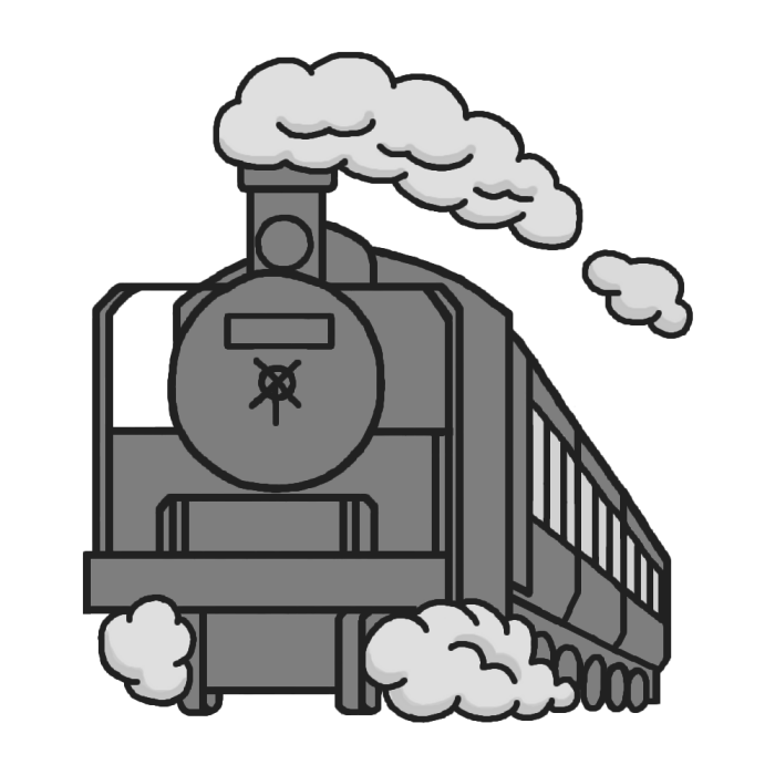 元の機関車 イラスト 無料 動物ゾーン