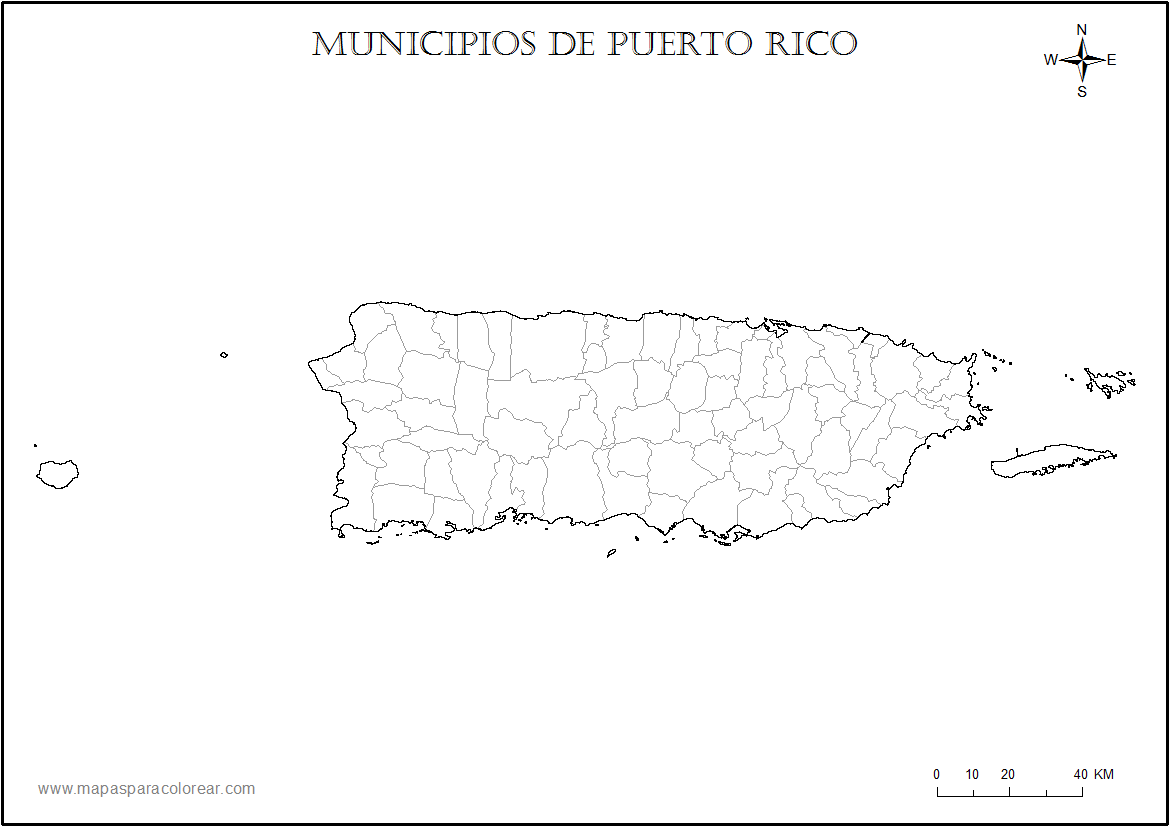 32 Mapa De Puerto Rico Y Sus Pueblos Para Imprimir Maps Database Source