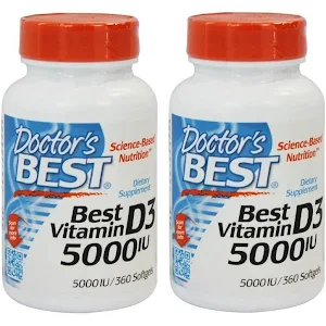 Doctors Best Vitamin D3 5000 Iu 360 Softgels Google