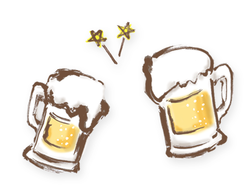かわいいディズニー画像 ラブリーおしゃれ 飲み 会 イラスト