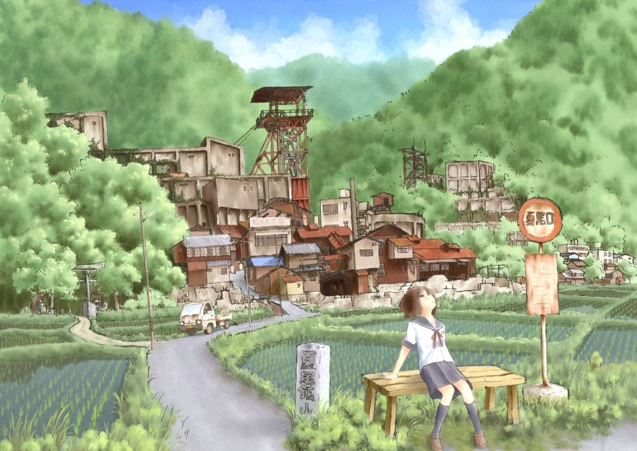 トップ100夏 田舎 の 風景 イラスト ただのディズニー画像