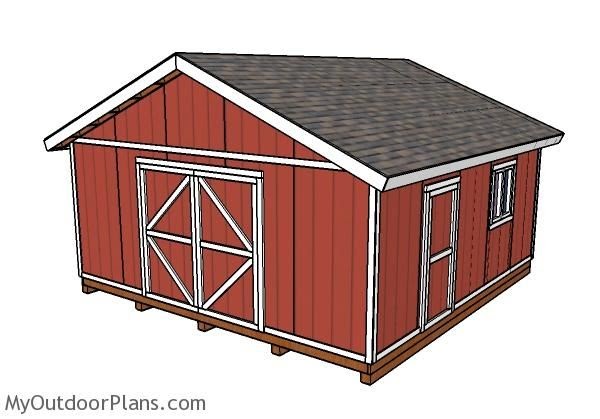 20 X 40 Wood Shed Plans