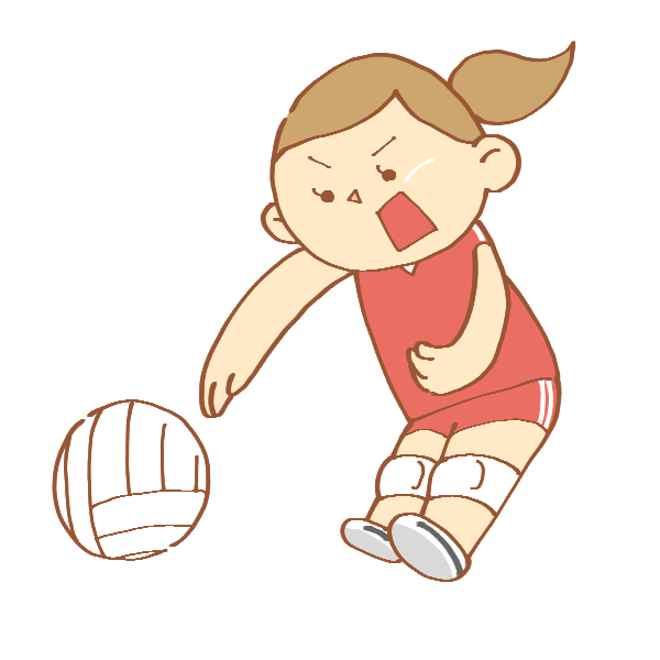 無料ダウンロード バレーボール 可愛い イラスト Ituirasuto