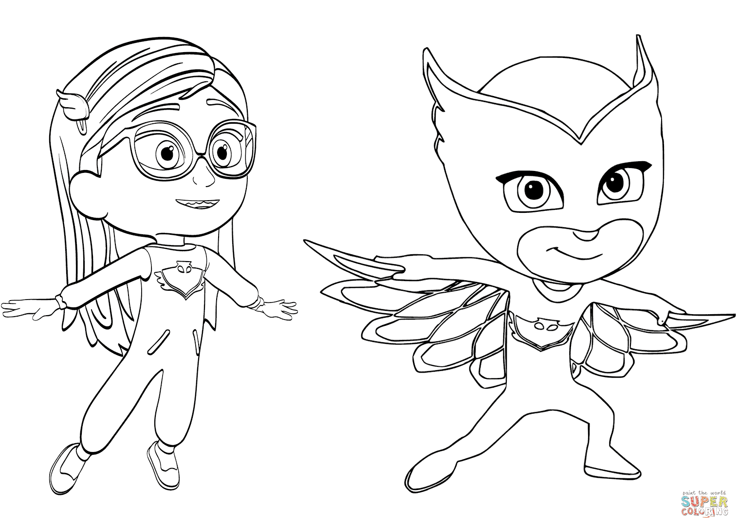 Unique Pj Masks Free Coloring Pages | Top Free Coloring Pages For Kids