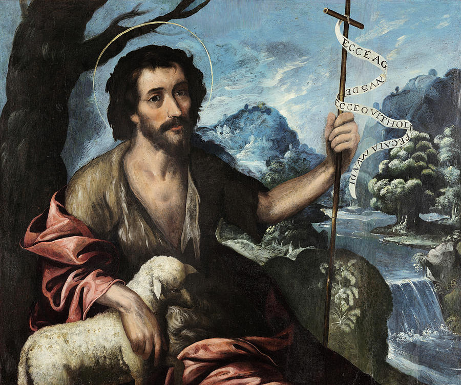 Saint John Baptist Painting by Baltasar de Echave Ibia