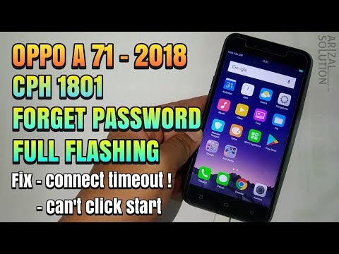 Cara Flashing Oppo A71 2018 Snapdragon Lupa Password, Pola