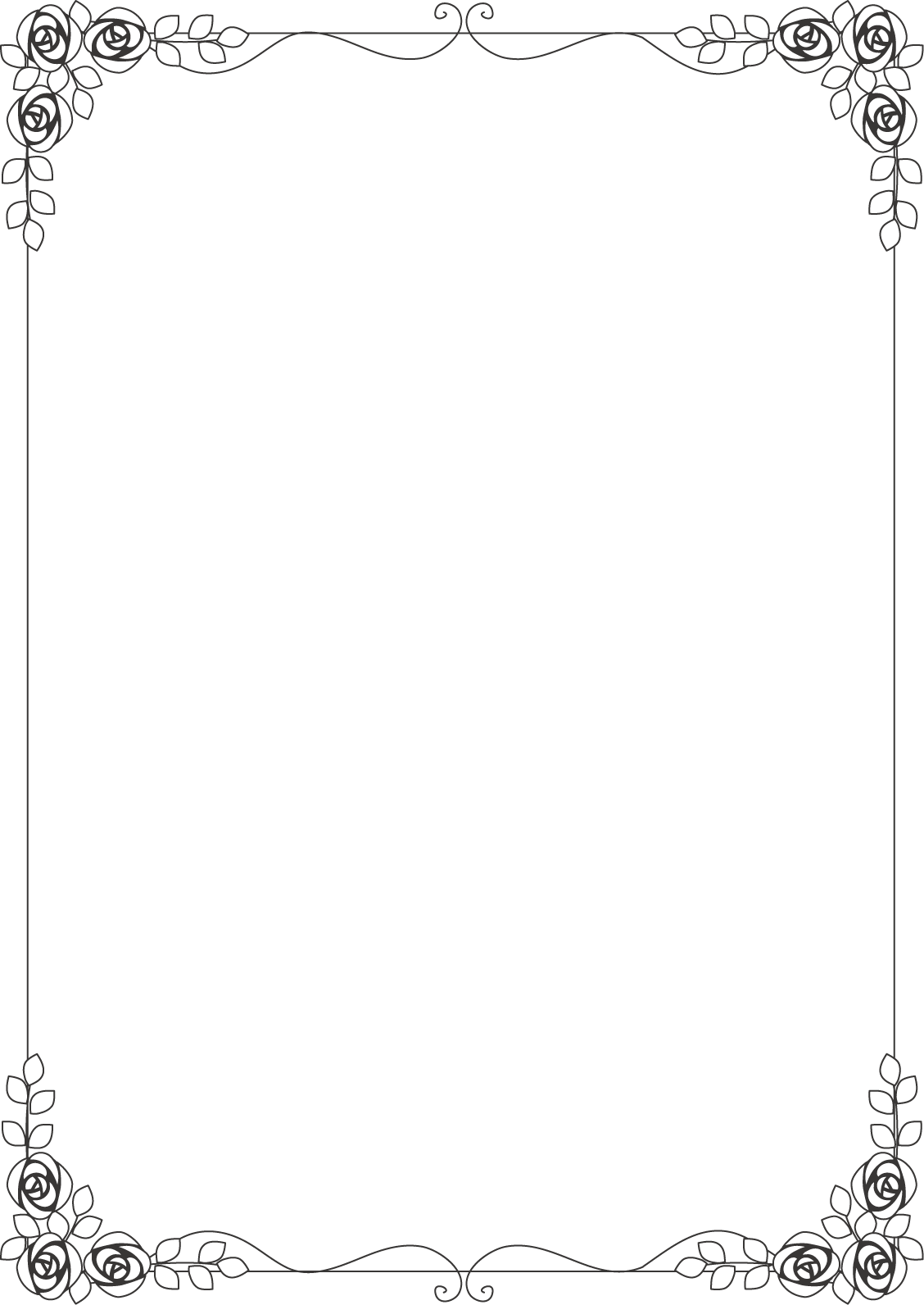 美しい花の画像 トップ100 枠 イラスト 白黒 おしゃれ