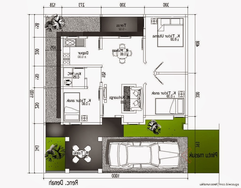 Denah Rumah Minimalis Ukuran 6x10 Desain Rumah Minimalis Terbaru