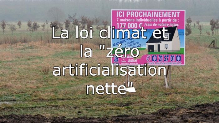 L'artificialisation des sols, un enjeu pour la loi Climat