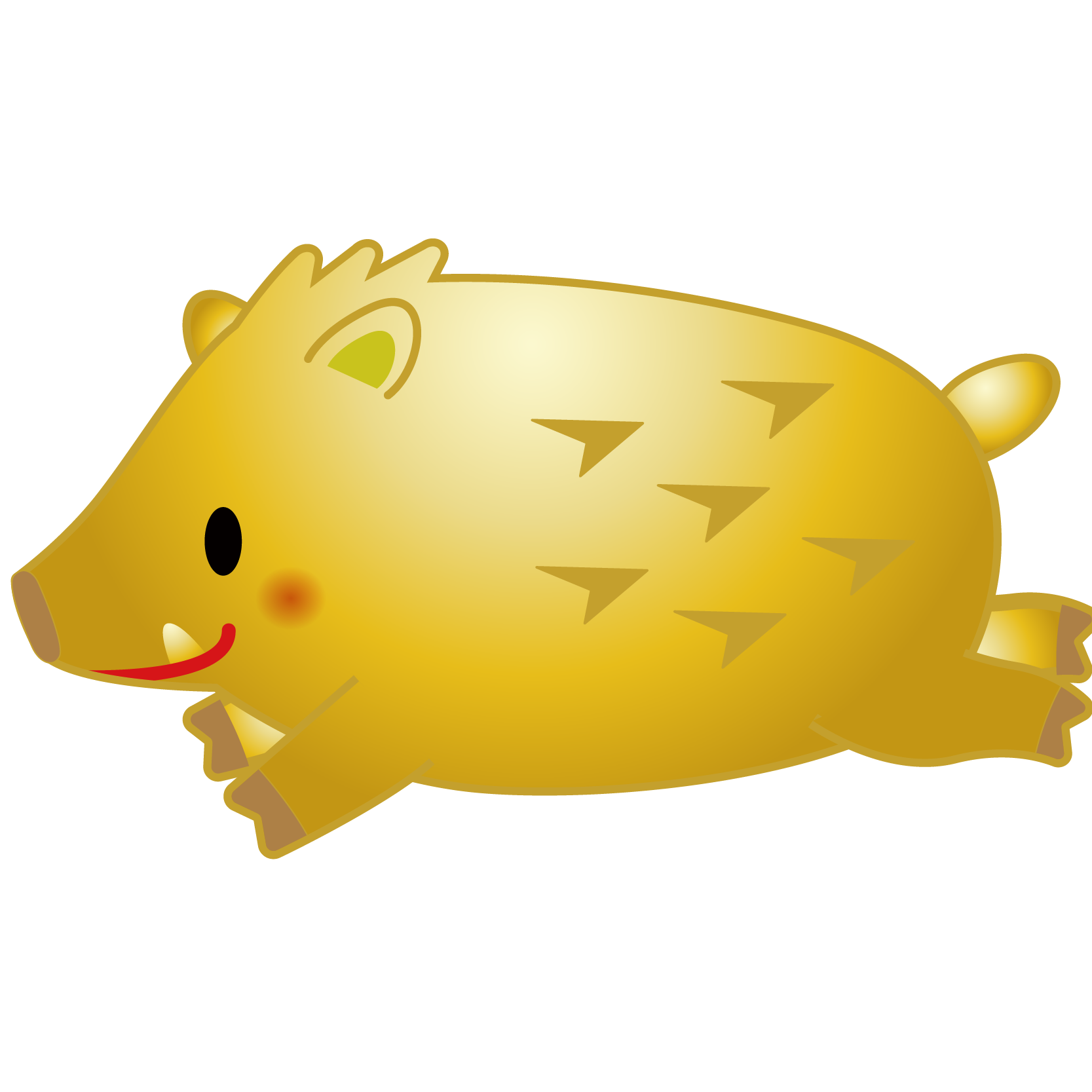 最高のイノシシ の イラスト イラスト画像