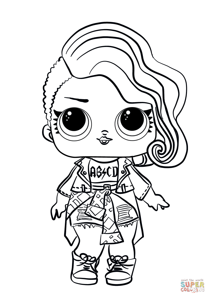 Showing 12 coloring pages related to rockstar. Lol Surprise Doll Rocker Coloring Page Free Printable Coloring Pages