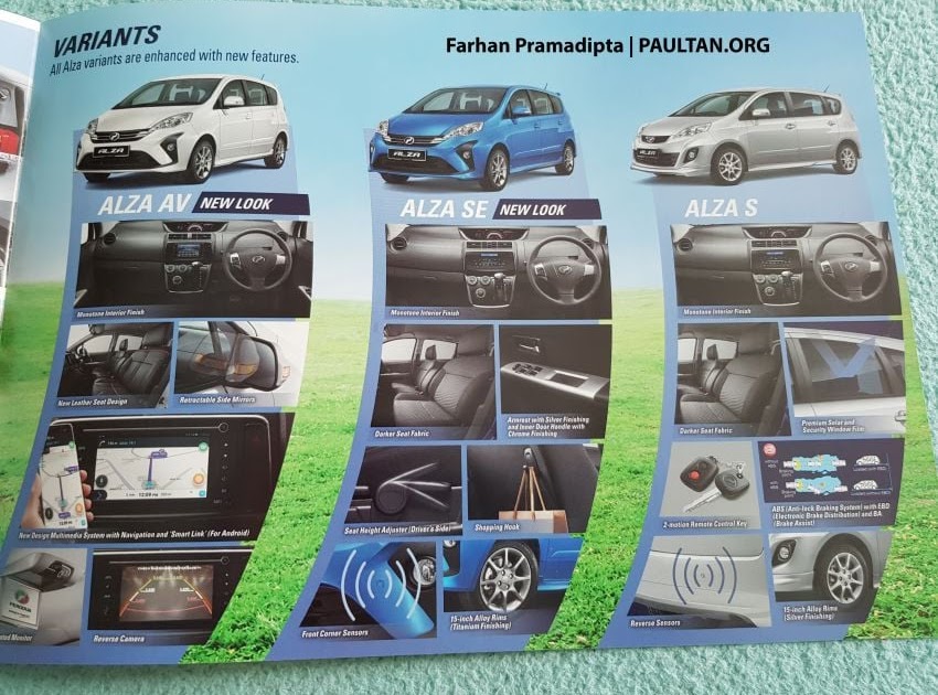 Perodua Alza 2019 Brochure - Nastare