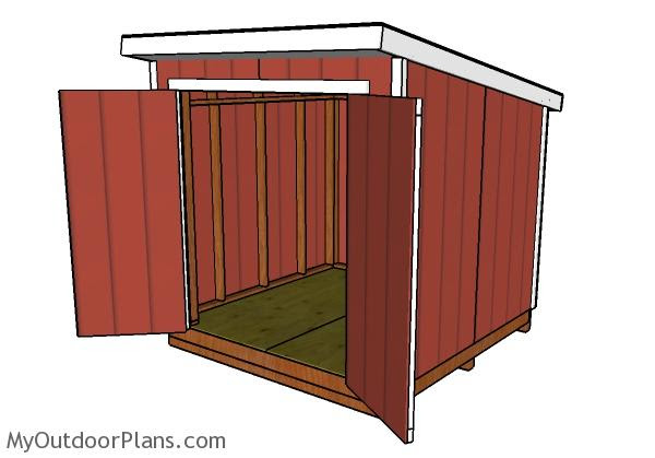 Free Chicken Coops Plans: 8x8 Lean To Chicken Coop
