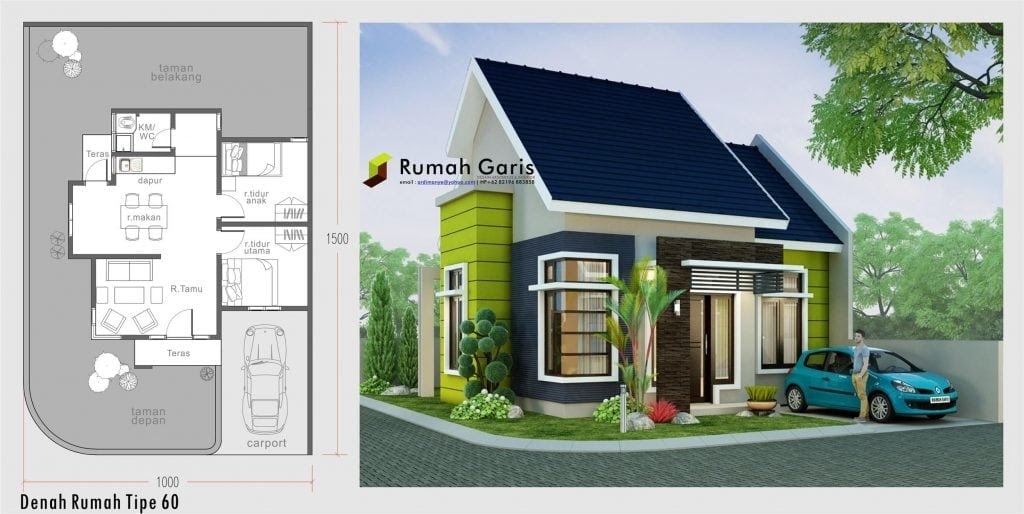 85 Gambar Rumah Minimalis Ukuran 9x12m Terbaik Neos Design