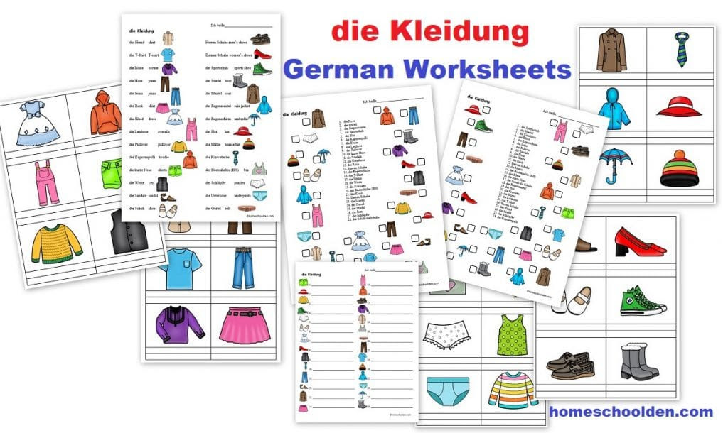 Free German Worksheets For Kids Homeschool Den